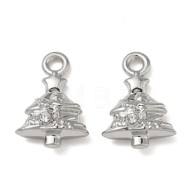 Christmas Alloy Crystal Rhinestone Pendants FIND-L026-01G-P-1