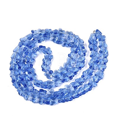 Transparent Glass Beads Strands GLAA-Q118-01A-B03-1