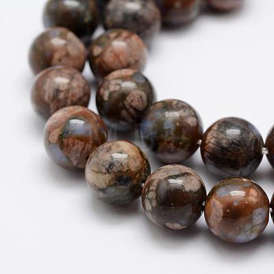 Natural Glaucophane Beads Strands G-K209-04A-12mm-1