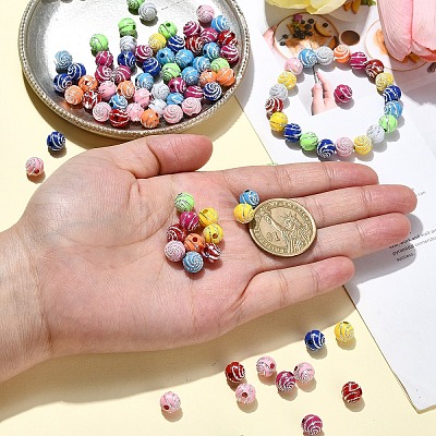 Plating Acrylic Beads PACR-YW0001-20-1