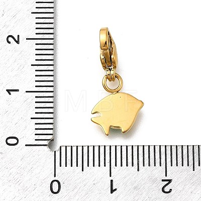 Fish 304 Stainless Steel Enamel Pendant Decorations STAS-R159-48G-05-1