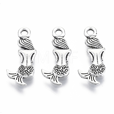 Tibetan Style Alloy Pendants TIBEP-Q088-004AS-RS-1