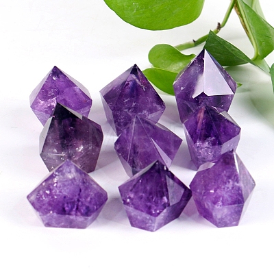 Pointed Natural Amethyst Sculpture Display Decorations PW-WGD53C4-01-1