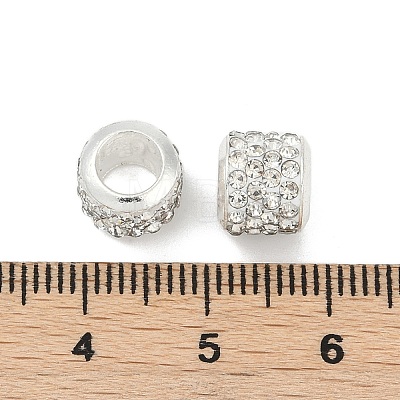 Alloy Rhinestone Clay Pave Beads ALRI-D300-01S-01-1