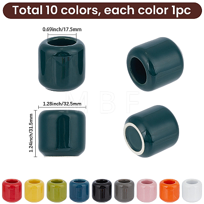 10Pcs Porcelain Candle Cups AJEW-SC0004-45A-1