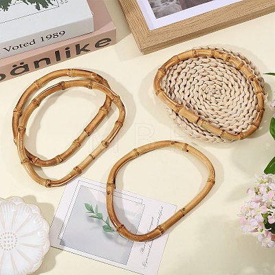 Bamboo Stick D Ring Bag Handles LS-PURS-WH0816-004-1