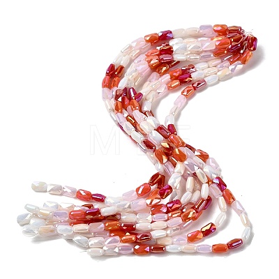 Electroplate Glass Beads Strands X-EGLA-P065-02A-06-1