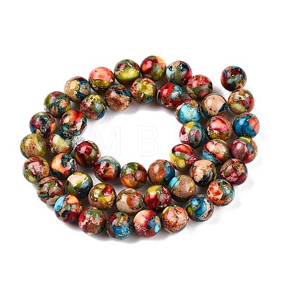 Natural Imperial Jasper Beads Strands G-N342-63G-1