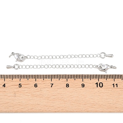 Brass Curb Chain Extender KK-L265-03P-1