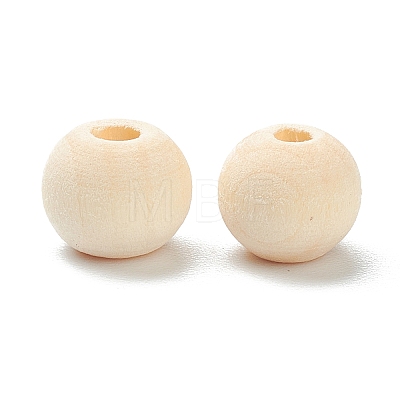 Natural Unfinished Wood Beads WOOD-XCP0001-19B-1