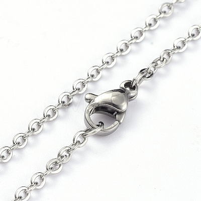 Non-Tarnish 304 Stainless Steel Pendant Necklaces NJEW-E147-01P-1