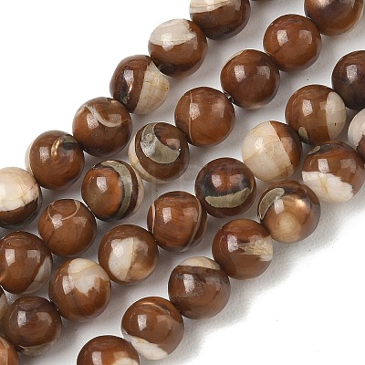 Natural Trochus Shell Beads Strands SH-CBAFEDD-02A-1