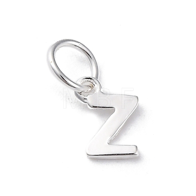 925 Sterling Silver Letter Charms STER-C012-01S-Z-1