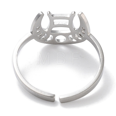 304 Stainless Steel Constellation Rings for Women RJEW-U024-01P-10-1