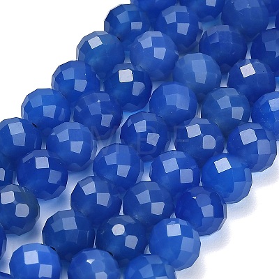 Natural Blue Chalcedony Beads Strands GG-NH0004-A01-02-1