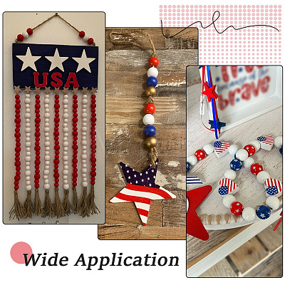 600Pcs 3 Colors Natural Wood Beads WOOD-SC0002-44B-1