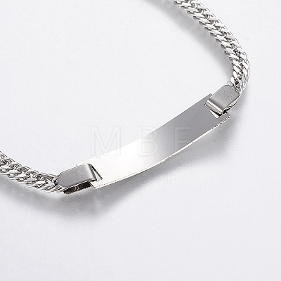304 Stainless Steel Link Bracelets BJEW-H572-05P-1