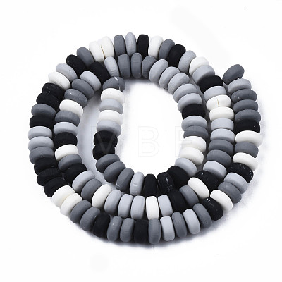 Handmade Polymer Clay Beads Strands CLAY-N008-008V-1