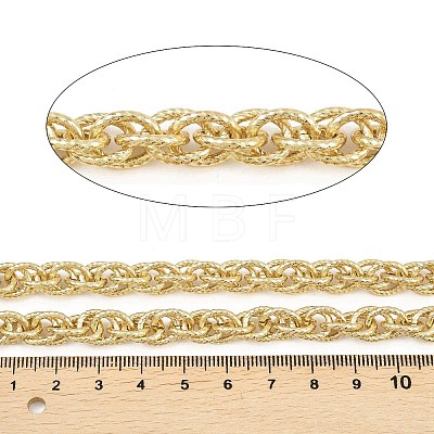 304 Stainless Steel Textured Rope Chains CHS-C022-04G-1