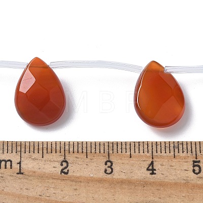 Natural Red Agate(Dyed & Heated) Beads Strands G-A259-A01-02-1