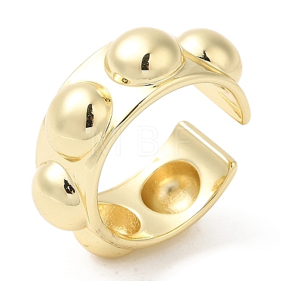 Brass Open Cuff Rings RJEW-K089-04G-1