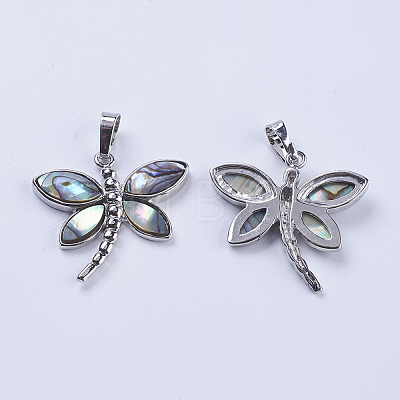 Abalone Shell/Paua Shell Pendants X-SSHEL-L008-07P-1