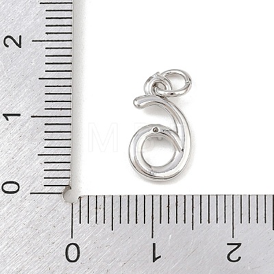 Brass Micro Pave Clear Cubic Zirconia Charms KK-P339-27P-06-1