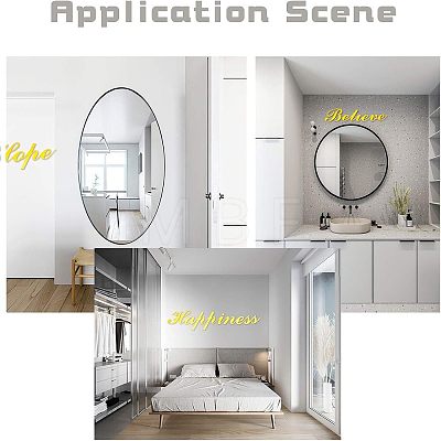 Acrylic Mirror Wall Stickers DIY-WH0190-85A-1