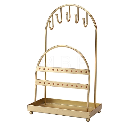 Double Arch Iron Earrings Storage Rack PW-WGA934D-01-1