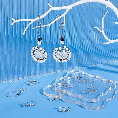 Unicraftale 18Pcs 3 Style 304 Stainless Steel Hoop Earrings Findings Kidney Ear Wires STAS-UN0038-20-1