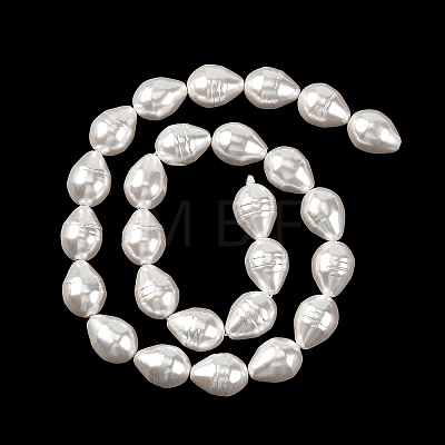 Electroplated Shell Pearl Beads Strands SH-CBA6AE6-01B-1