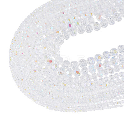 11 Strands 11 Styles Electroplate Glass Beads Strands EGLA-TA0003-02-1