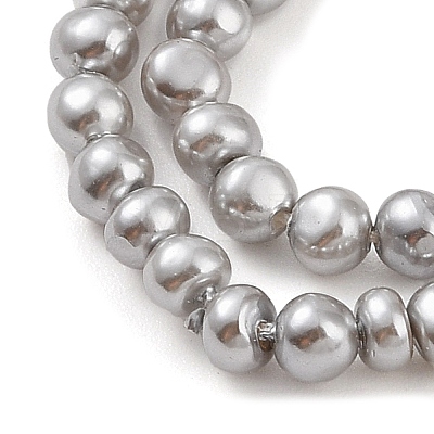 Electroplated Shell Pearl Beads Strands BSHE-C006-05C-1
