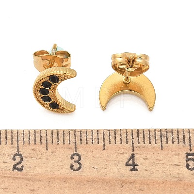 304 Stainless Steel Stud Earrings for Women EJEW-F361-03G-1