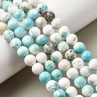 Natural Howlite Beads Strands G-L555-02-6mm-1