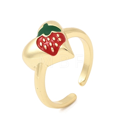 Brass Cuff Open Rings for Women RJEW-C164-05A-G-1