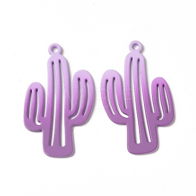 Spray Painted Alloy Charms PALLOY-P291-19M-02-1