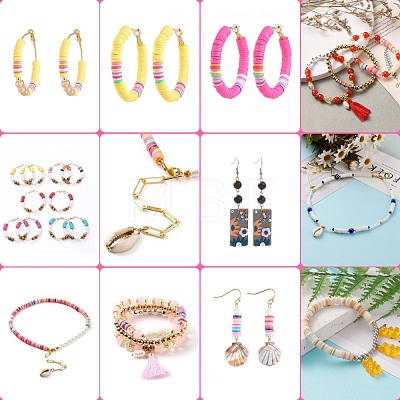 DIY Heishi Beads Jewelry Kits DIY-SZ0001-02-6mm-1