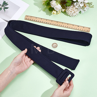 1Pc Cloth Waist Belts with Alloy Buckles for Coat AJEW-GF0015-07B-1