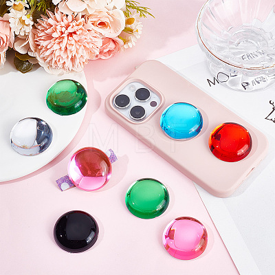  12Pcs 6 Colors Acrylic Imitation Cat Eye Cabochons MACR-NB0001-32-1