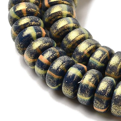 Handmade Polymer Clay Beads Strands CLAY-H006-03S-1