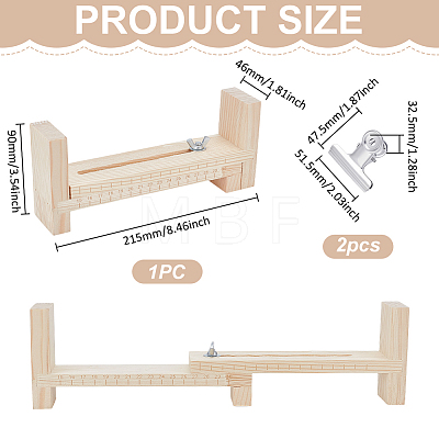 Wood Rope Knitting Fixing Tool Kit DIY-WH0750-001-1