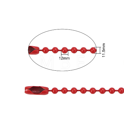 Eco-Friendly Iron Ball Chains with Connectors IFIN-CJ0001-14-1
