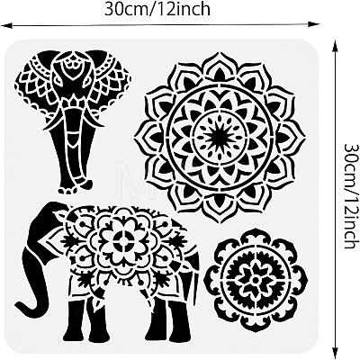 PET Hollow Out Drawing Painting Stencils DIY-WH0418-0020-1