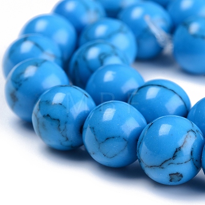 Synthetic Turquoise Beads Strand TURQ-H063-10mm-03-1