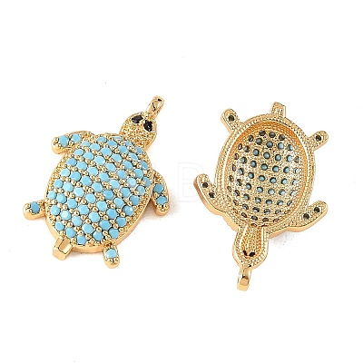 SHEGRACE Brass Synthetic Turquoise Pendants XGRQ5K843-840G-1