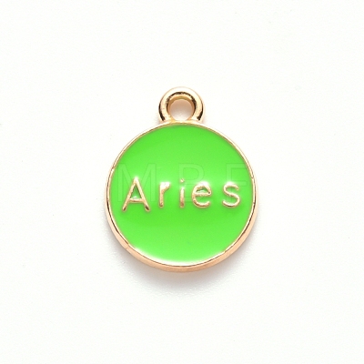 Alloy Enamel Pendants X-ENAM-S124-01B-06A-1