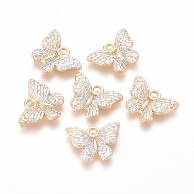 Golden Plated Alloy Enamel Pendants PALLOY-CJC0001-31C-1