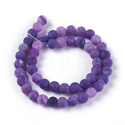 Natural Weathered Agate Beads Strands G-P414-A03-1