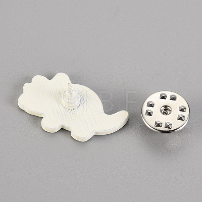 Spray Painted Alloy Brooches X-JEWB-S011-131-RS-1